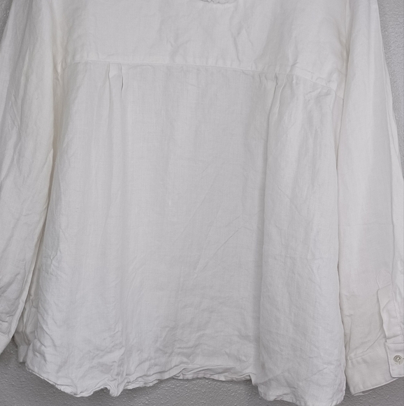 Cloth And Steel Linen Costal Grandma Lagenlook Top - Picture 6 of 12